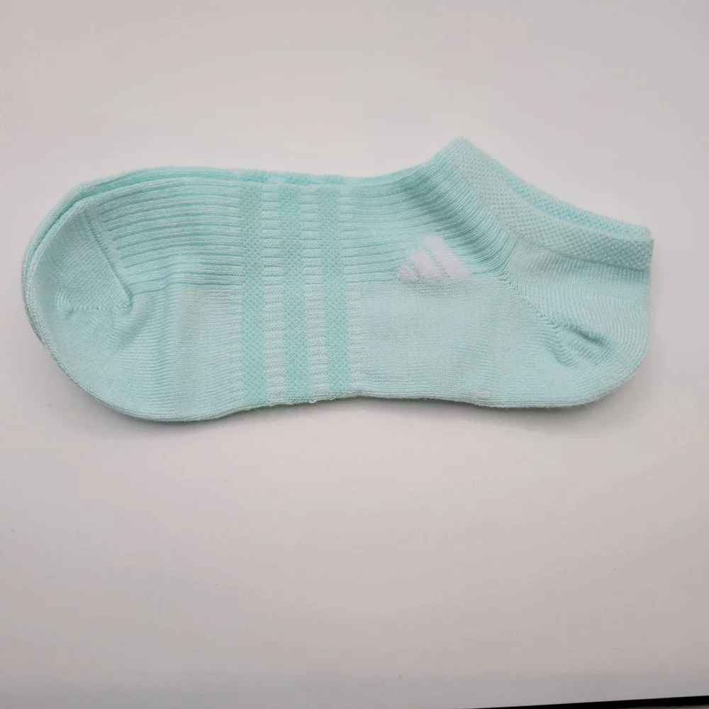 Adidas Ankle Socks Kids One Size Multicolor Pastel Low Cut 5 Pair Pack